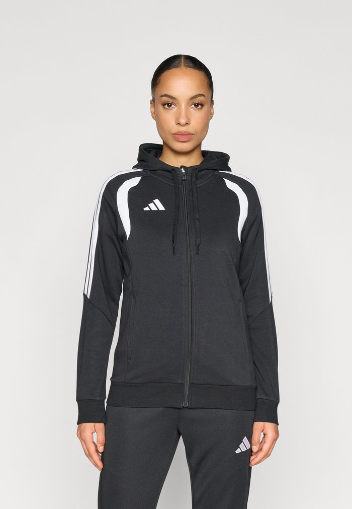 adidas TIRO26 LEAGUE FULL ZIP HOODIE - Zip-up sweatshirt - black/white