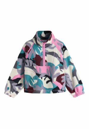 REGULAR FIT - ACTIVE BORG QUARTER ZIP . - Felpa in pile - abstract print