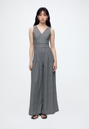 WAL G. V NECK JUMPSUIT - Ολόσωμη φόρμα - black/white
