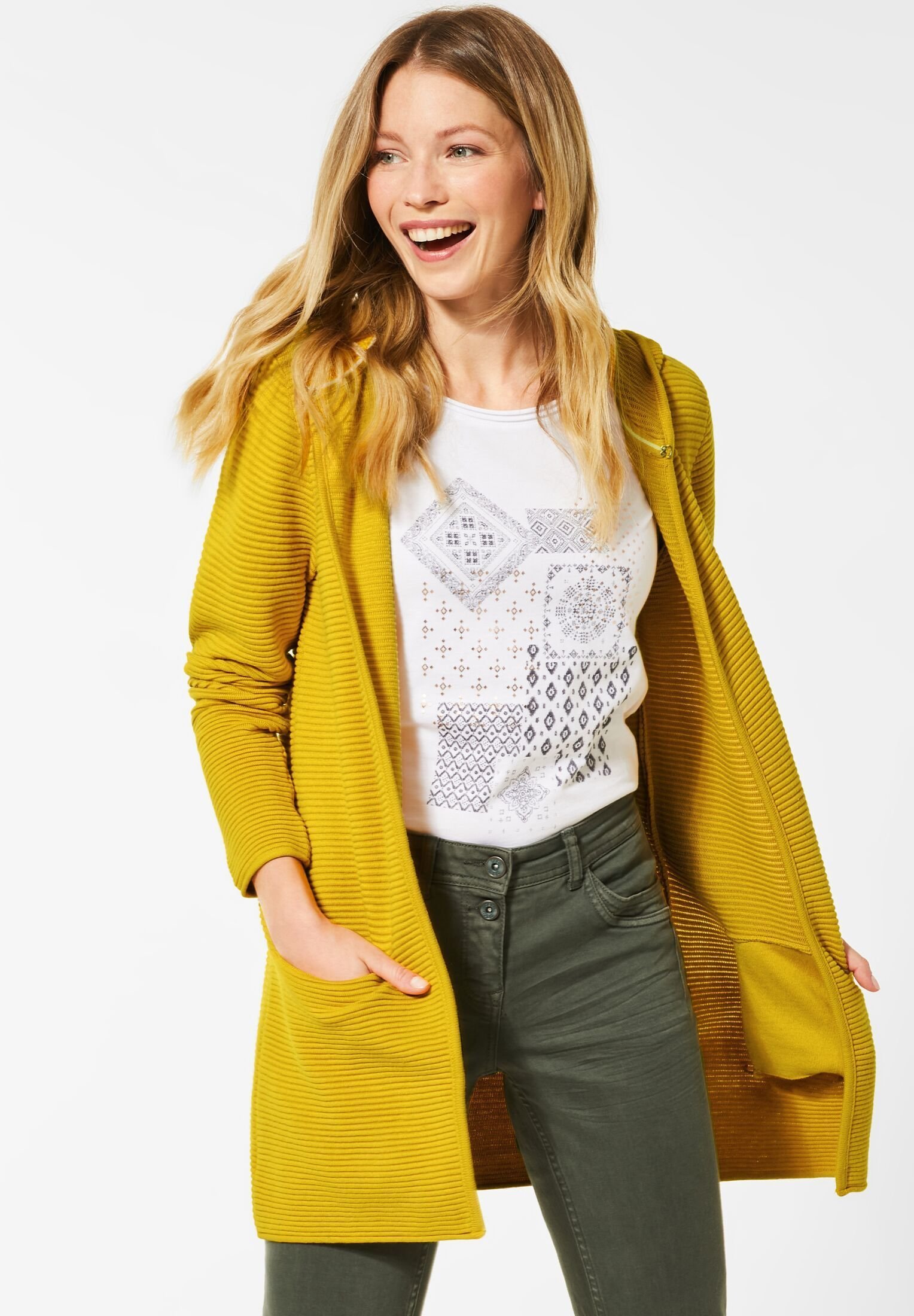 Cardigan Sweaters Orsay Cardigan Orsay Cardigan Gelb Strickjacke