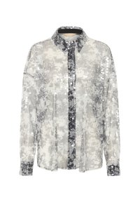 Bluza s gumbima - grey/white mix
