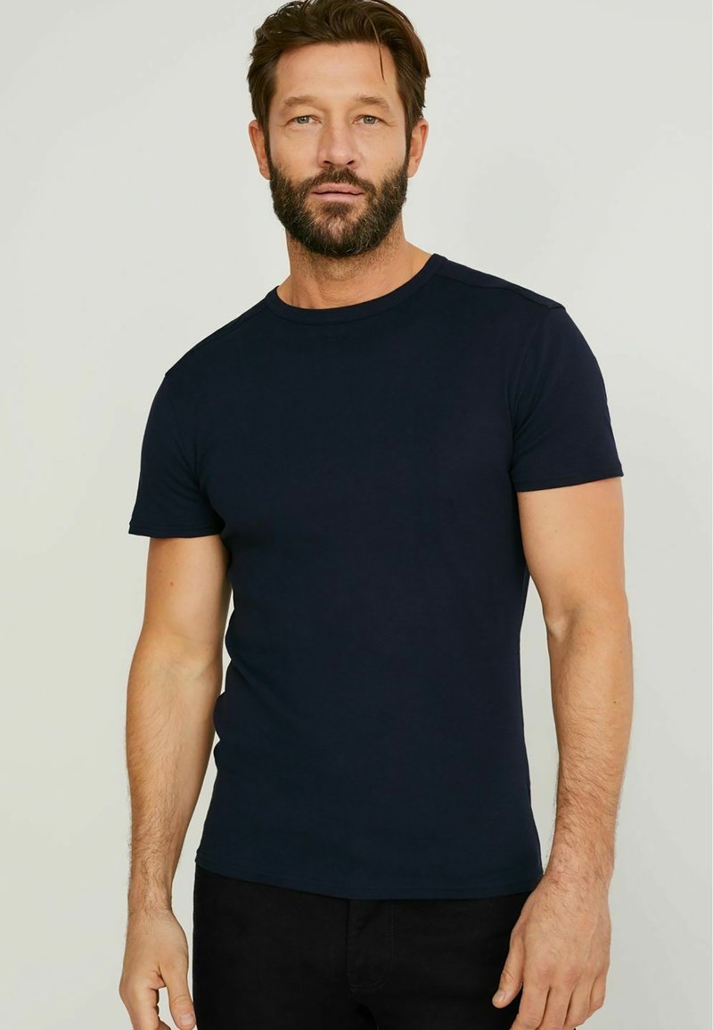 Herren T-Shirts basic | C&A T-Shirt basic dark blue/dunkelblau - BH33499 Herren T-Shirts basic | C&A T-Shirt basic dark blue/dunkelblau - BH33499