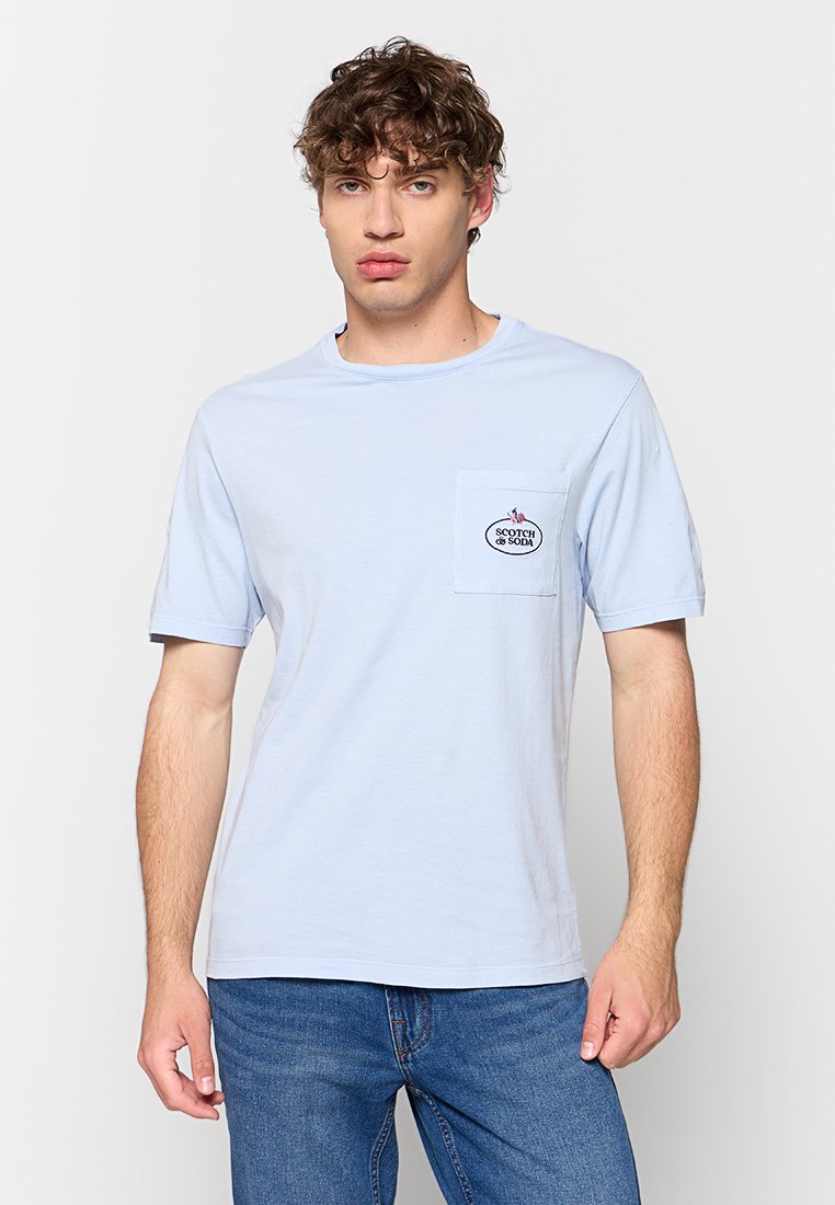 Scotch & Soda T-shirt basic lichtblauw Scotch & Soda T-shirt basic lichtblauw