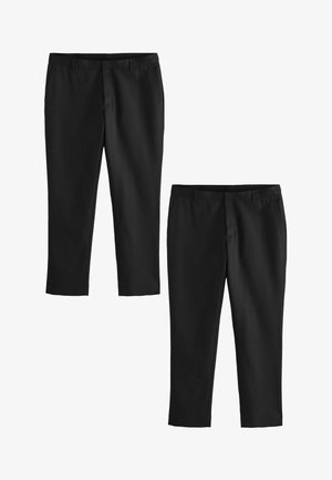 2 PACK SLIM FIT PLAIN FRONT - Auduma bikses - black