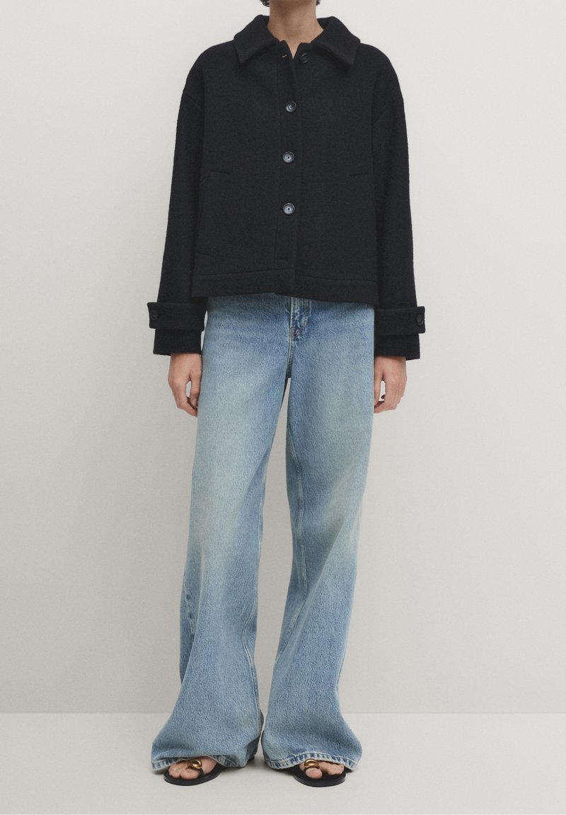 Massimo Dutti Overgangsjakke - black