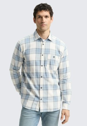 MIT KAROMUSTER - Overhemd - white light blue check