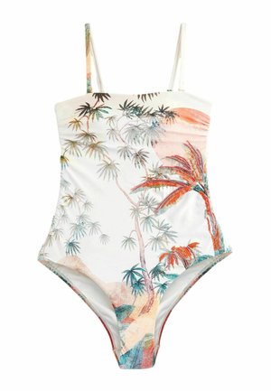 Maillot de bain - ecru scenic palm