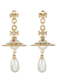PEARL DROP EARRINGS - Orecchini - rhodium