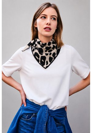 Street One Studio, JACQUARD SCHAL MIT LEO-MUSTER - Foulard - biscuit sand mel