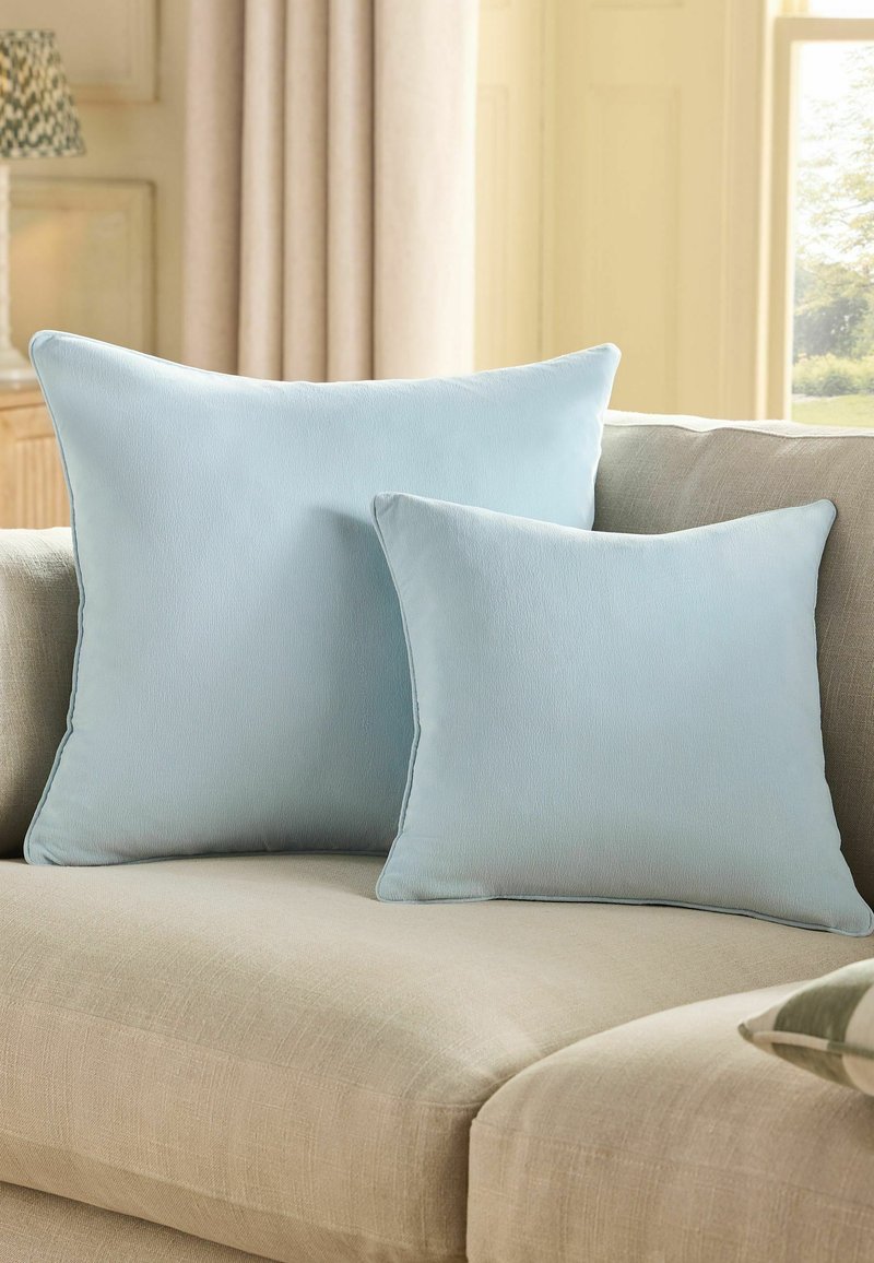 Next 59X59CM SOFT VELOUR UNISEX - Dekokissen - light blue/hellblau