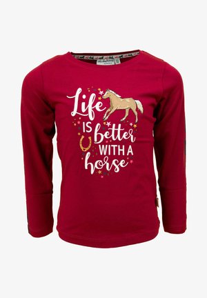 LANGARM - Long sleeved top - deep berry
