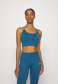 ICANIWILL DEFINE SEAMLESS BRA - Lengvai krūtinę prilaikanti sportinė liemenėlė - teal