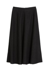 MIDI - A-vonalú szoknya - black
