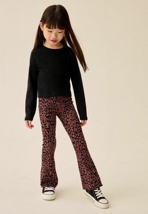 Next, Leggings - Hosen - chocolate brown animal