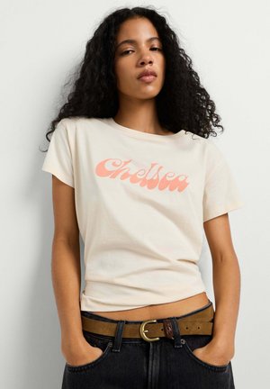 Pepe Jeans, PEPE JEANS PRINT T-SHIRT BANA - T-shirt print - canvas white