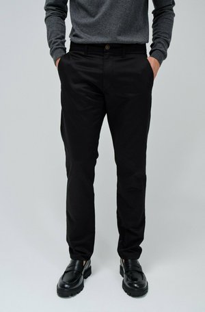 CHINOHOSEN - Pantalones chinos - schwarz