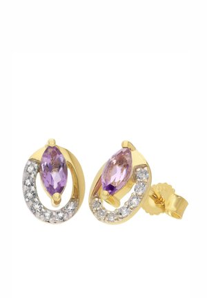 AMETHYST UND TOPASE - Ohrringe - gold-coloured