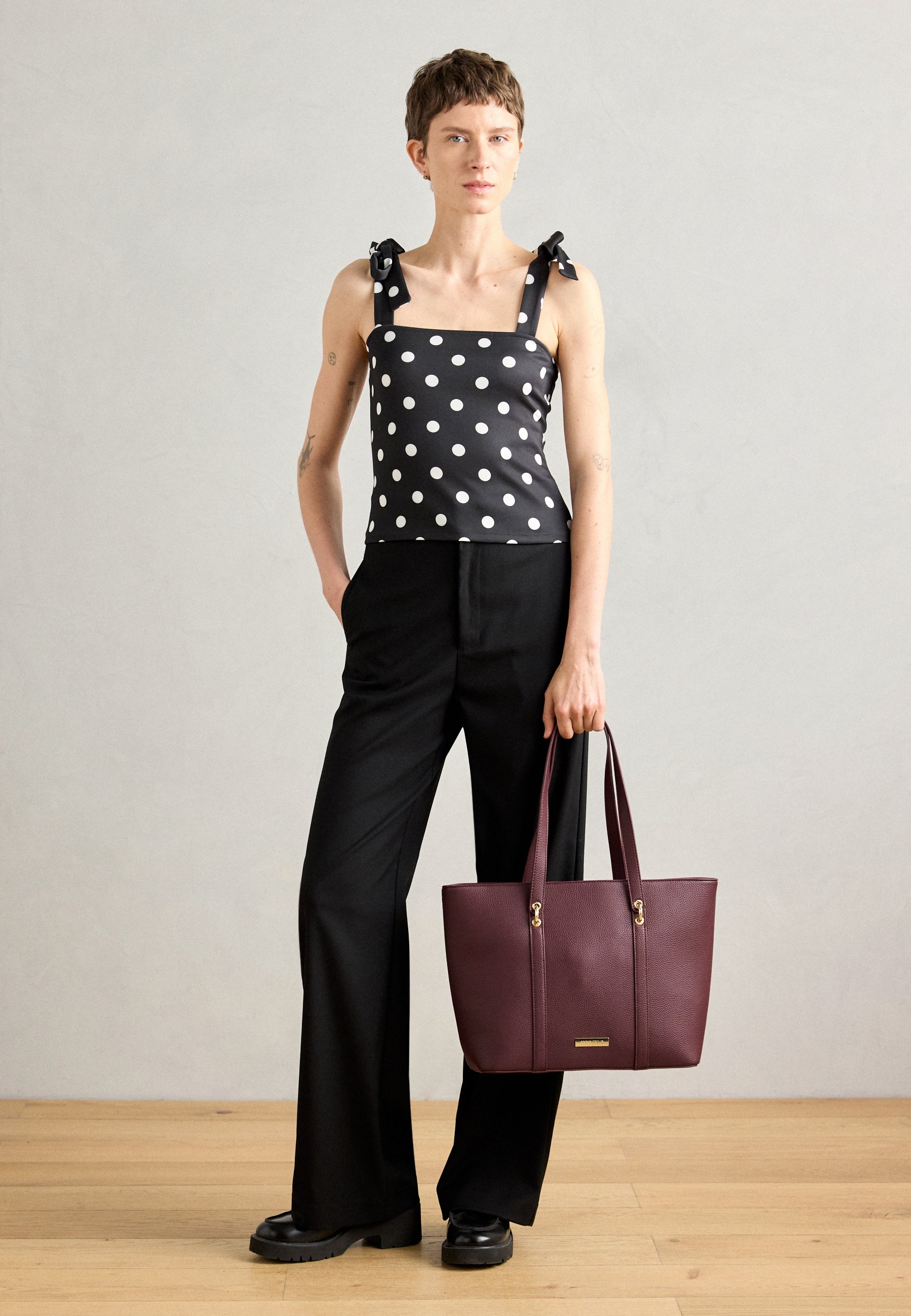 VON LILIENFELD Borsa Shopper Donna New York: Tracolla In Poliestere Con Tasca, 42x30x15 Cm, Idea Regalo