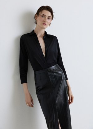 Calliope, CAMICIA TINTA UNITA - Camicia - ultrablack