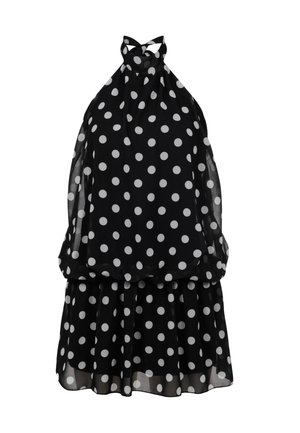Cloud 5ive, CHIFFON DRESS - Freizeitkleid - black white