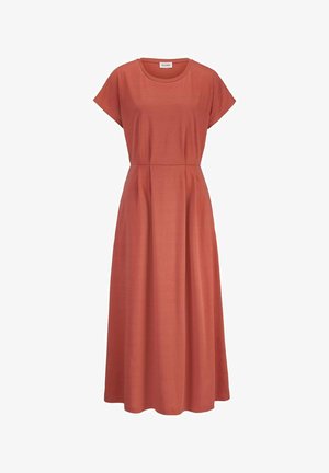 hessnatur, RELAXED - Robe longue - terrakotta