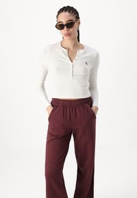 JJXX JXALLY REG WIDE PANTS - Tepláky - sassafras