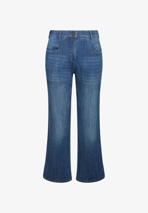 Ulla Popken STRETCH - Jeans bootcut - blue denim