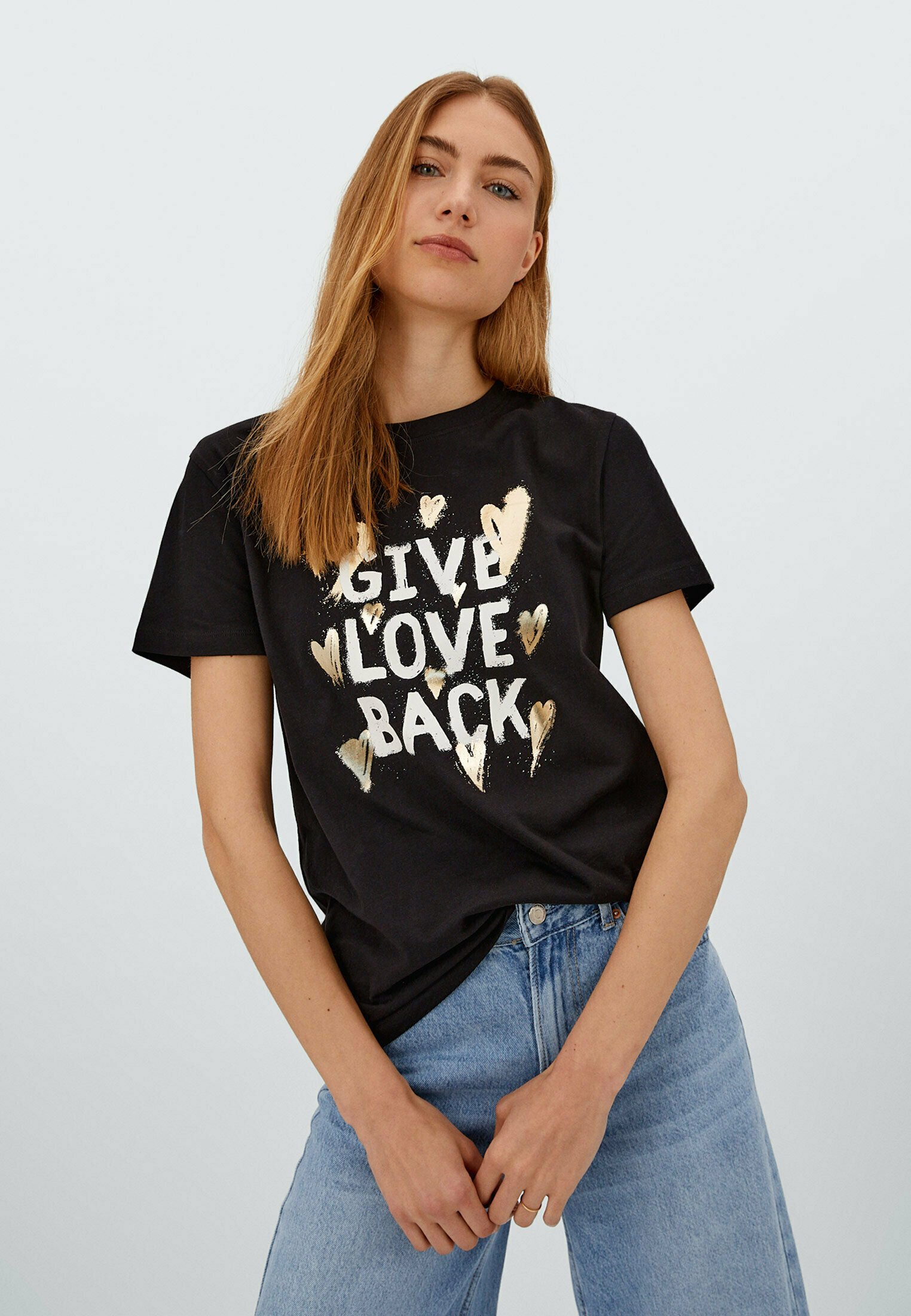 FOLIENPRINT - Print T-shirt - black 