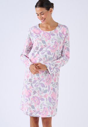 Chemise de nuit / Nuisette - rose fleurs indiennes