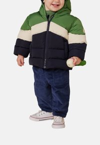 Petit Bateau UNISEX COLOR BLOCK - Vinterjakke - green/dark blue