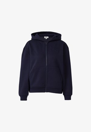 Tume sinine tõmbesärk pehmest kangast, millel on esi-tasku, soonikkoes varrukad ja reguleeritav kapuuts. Rinnal on diskreetne logo.