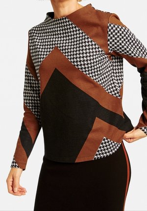 Langærmet T-shirt - brown