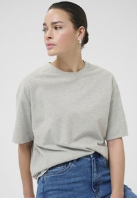 Kaffe TOMINA - Basic T-shirt - grey melange