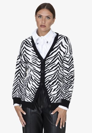 Cardigan - black/white
