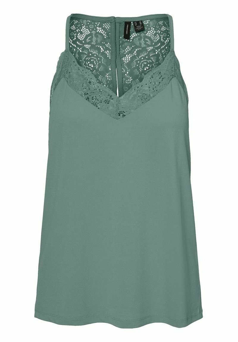 Damen T-Shirts | Vero Moda VMANA Top chinois green/hellgrün-meliert - VW19143 Damen T-Shirts | Vero Moda VMANA Top chinois green/hellgrün-meliert - VW19143