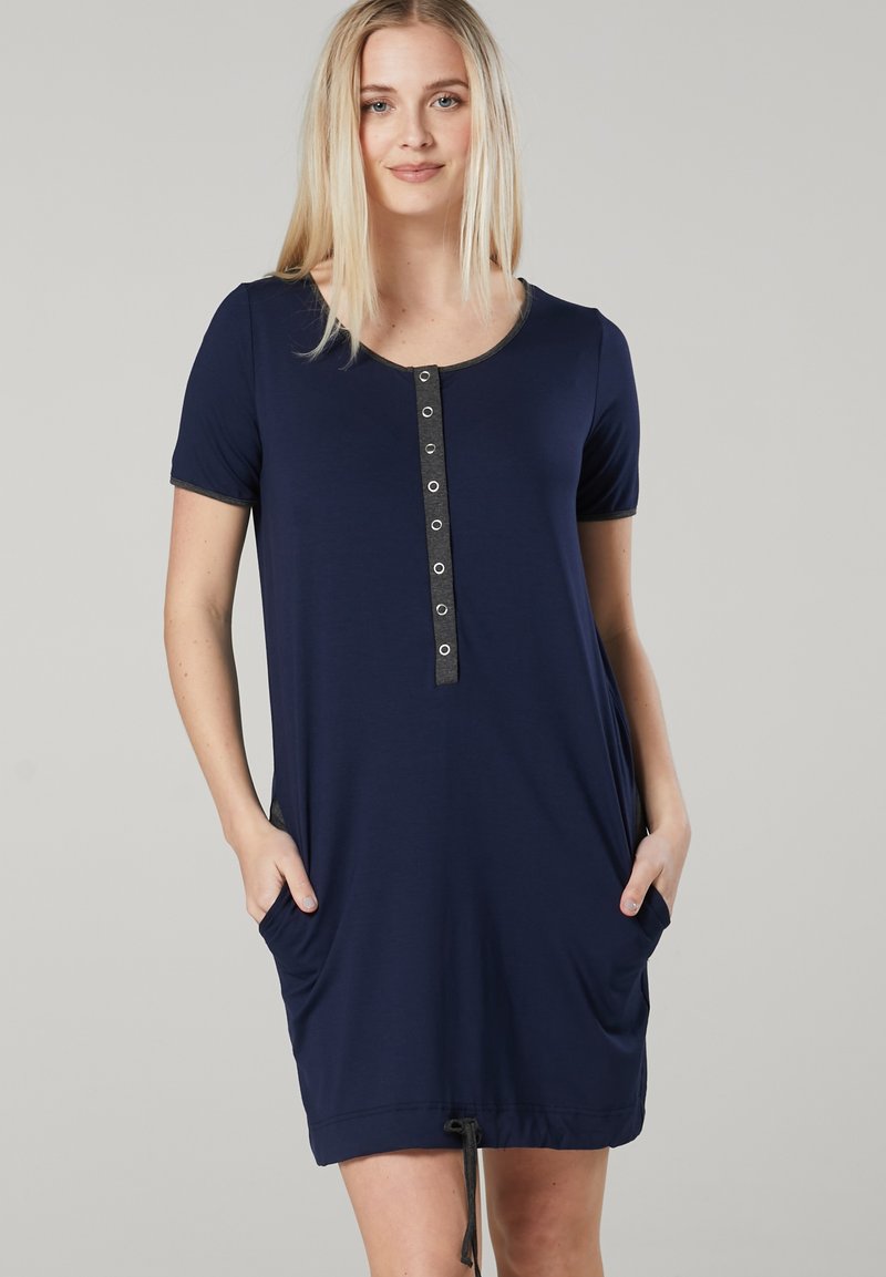 Damen Nachthemden | Chelsea Clark Nachthemd dark blue dark grey/dunkelblau - WT22071 Damen Nachthemden | Chelsea Clark Nachthemd dark blue dark grey/dunkelblau - WT22071