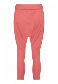 Rosa, dehnbare Leggings mit weitem Schnitt an der Oberseite und schmal zulaufenden Beinen. Weicher Stoff und elastischer Bund für zusätzlichen Komfort.