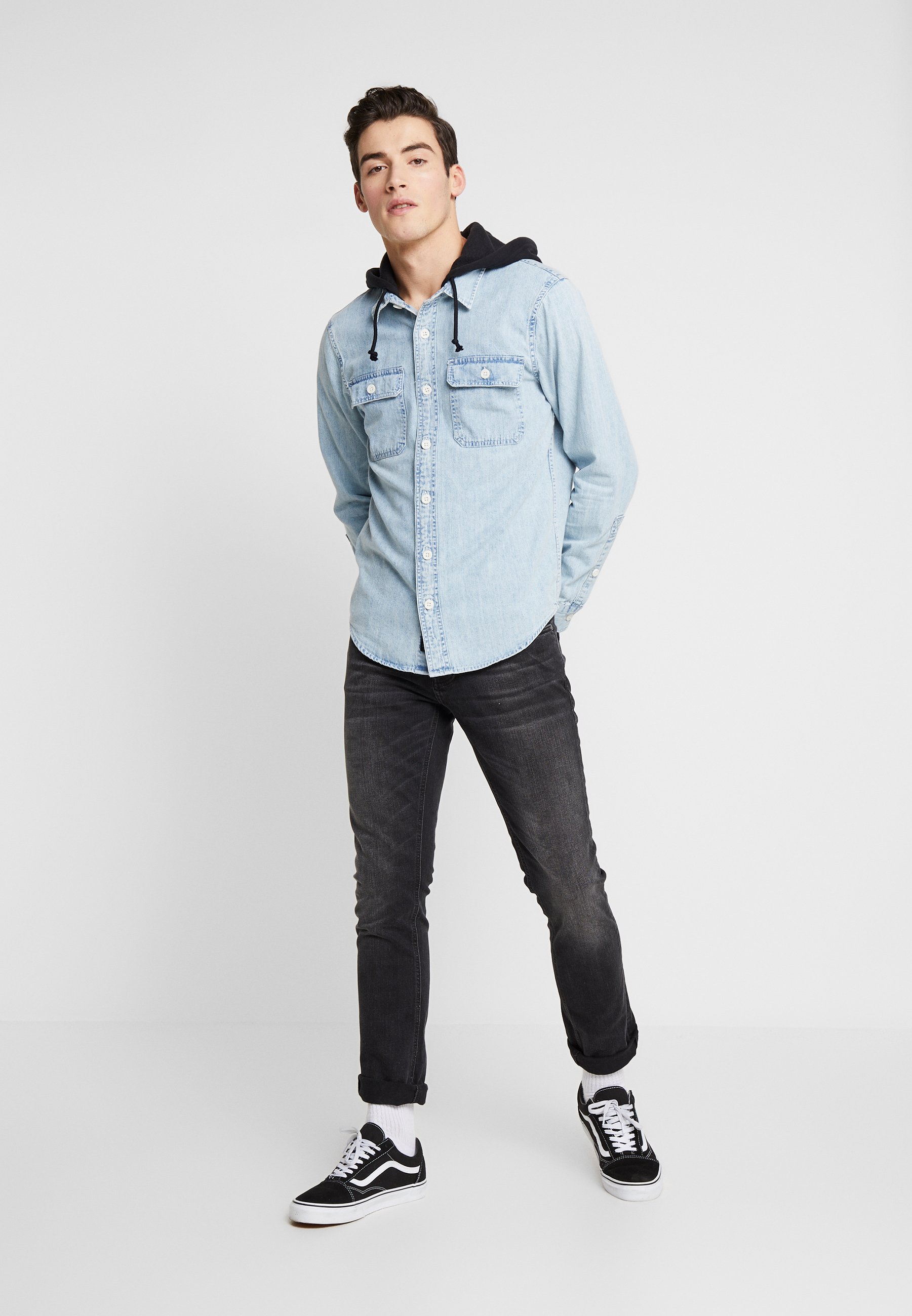 Hollister Co. HOOD Skjorte acid denim Zalando.no Hollister Co. HOOD Skjorte acid denim Zalando.no
