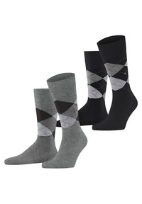 2ER PACK  - Chaussettes - schwarz grau