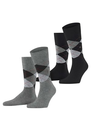 2 PACK - Chaussettes - schwarz grau