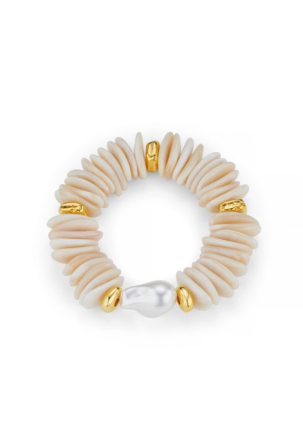 STATEMENT CHIP & STATIONED PEARL BRACELET - Bracelet