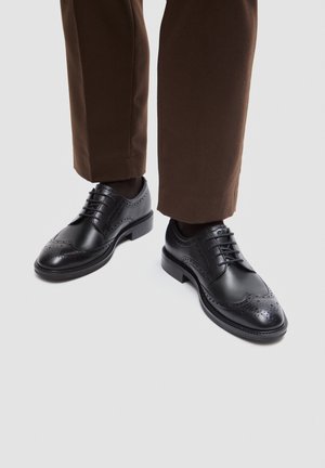 ECCO, - Biznesowe buty sznurowane