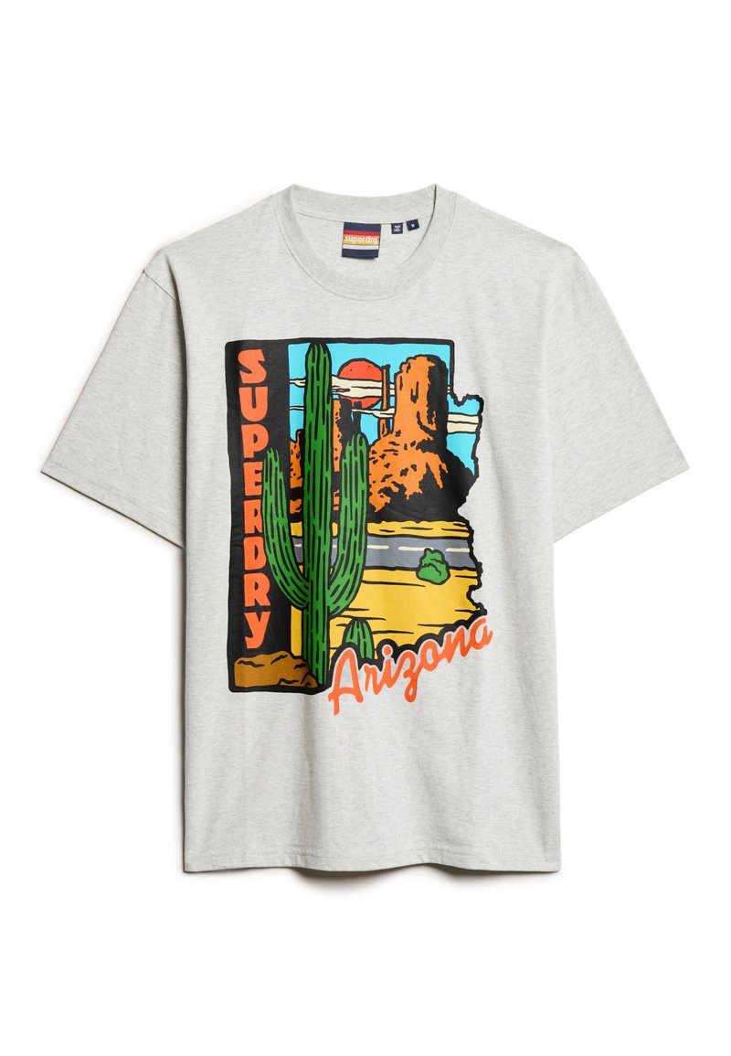 Superdry & Co T-shirt print lichtgrijs