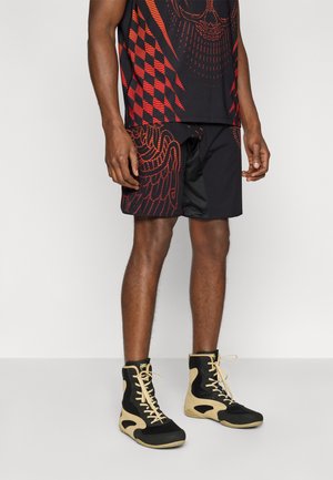 QUETZAL FURY FIGHTSHORTS - Kurze Sporthose - black/fury red/tangerine