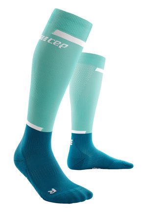 THE RUN COMPRESSION SOCKS KNEE-HIGH MEN - MADE IN GERMANY - Chaussettes hautes - ocean petrol