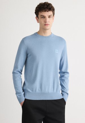 KANOVANO - Strikkegenser - light pastel blue