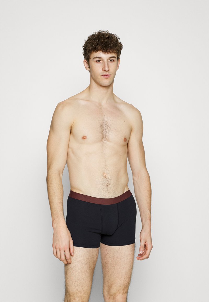 Pier One 5 PACK - Cuecas boxer - black/dark grey/brown