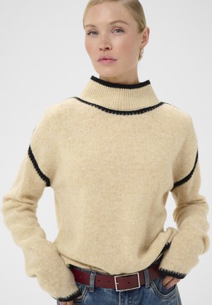 Culture, CUJIA KATRINA TURTLENECK - Πουλόβερ - whitecap melange