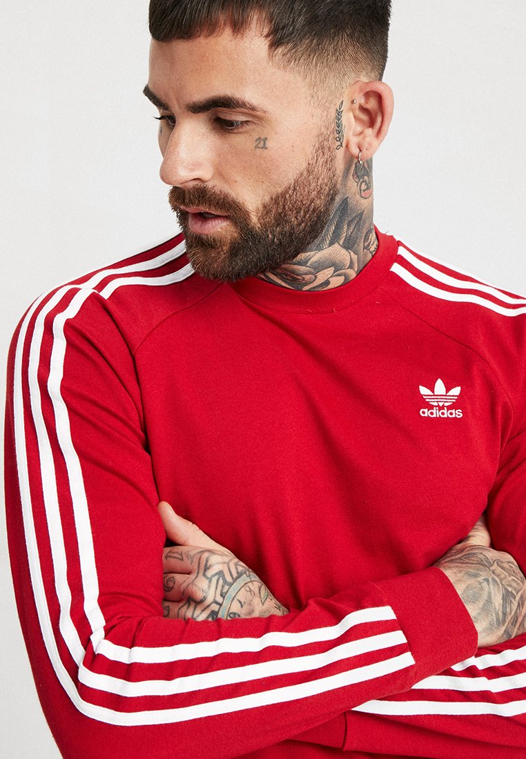 adidas Originals 3 STRIPES UNISEX - Camiseta de manga larga - powred/rojo -  Zalando.es
