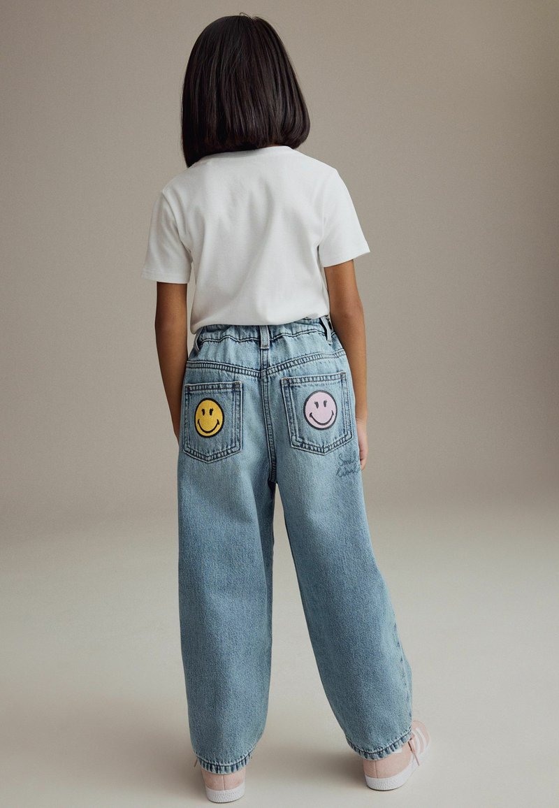 NEXT Fille Jean brodé avec nœud Jean Bleu Moyen 2 Ans-3 Ans
